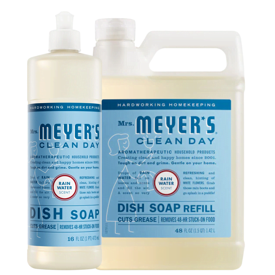 c1220d6d-3e9a-5bd0-9e11-53f5d026e513.png Rain Water Dish Soap & Refill Set - Image 1