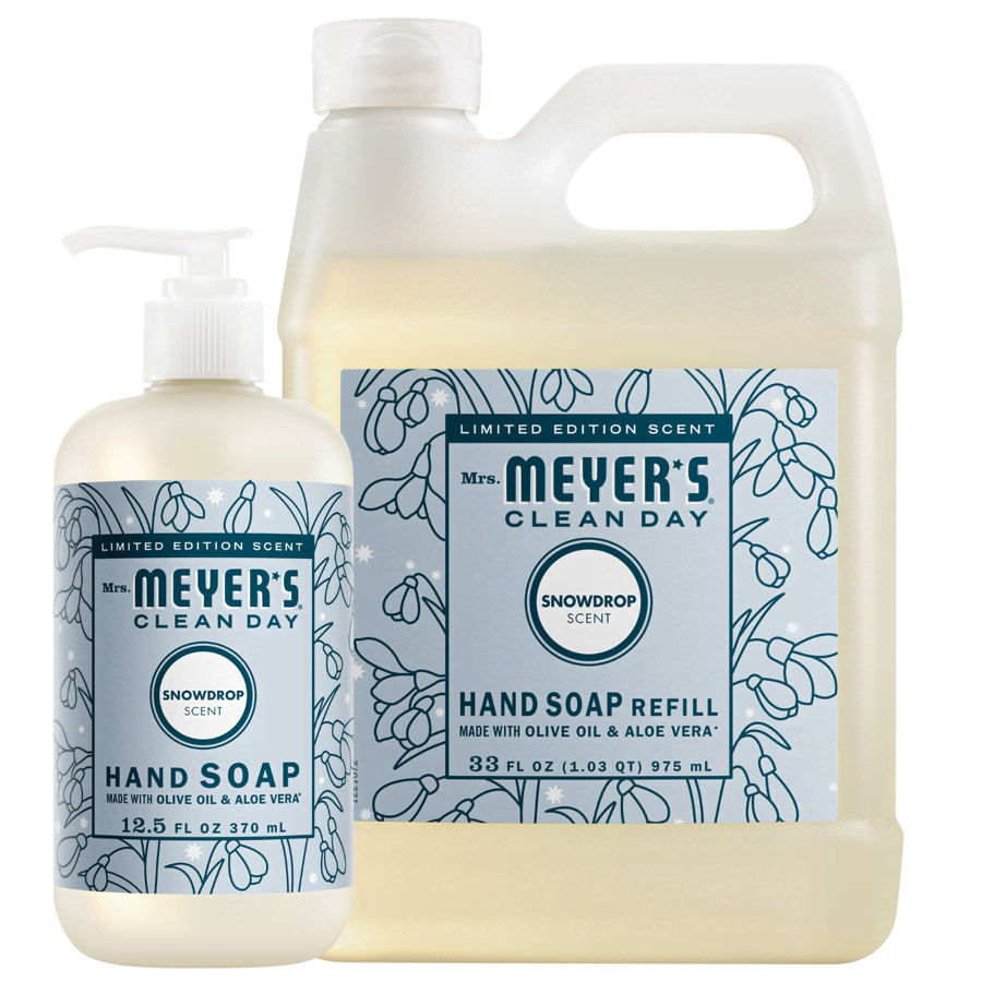 f4529ff8-8201-56fd-9fd8-94ceac2b311e.png Snowdrop Liquid Hand Soap & Refill Set - Image 1